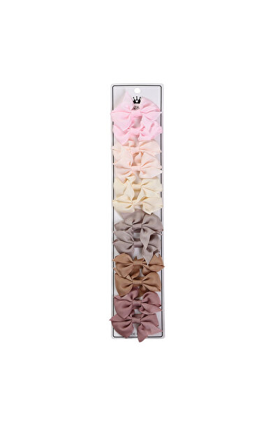 Bambimici Enchanted Garden Grosgrain Pinwheel Bow Clip Set (12-Piece) - Multi...