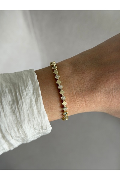 venti design Mini Gold & Zircon Stone Women's Bracelet