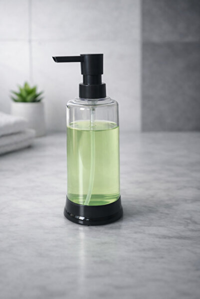 naturelove Διαφανής Δοχείο Υγρού Σαπουνιού - Οργανωτής Κουζίνας για Πάγκο Εργ...