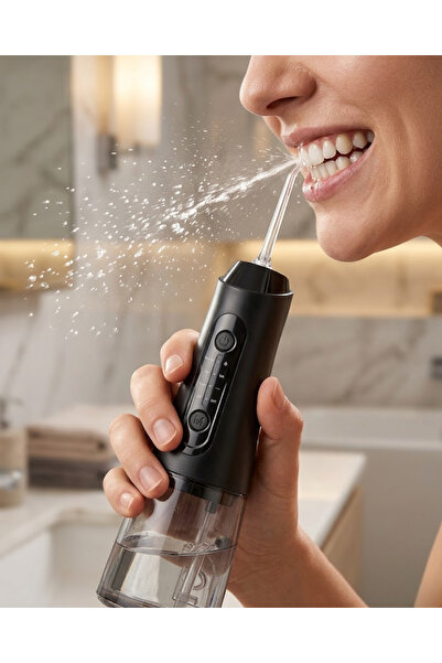 Genel Markalar Kablosuz Ağız Duşu IPX7 Su Geçirmez 320 ml Hazneli Derin Temizlik