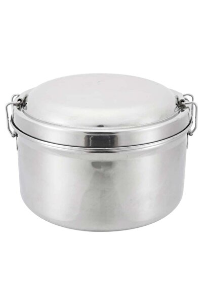 AL SANIDI حافظة تمر ستانلس ستيل، تمرية، فضي، مقاس 16 سم