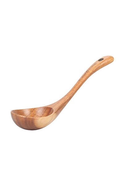 AL SANIDI Cooking Spoons, Brown, Size 20 Cm