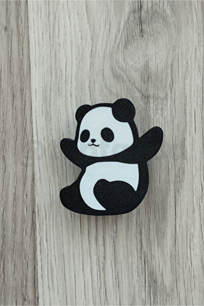 Toptan3D Panda Tasarımlı Mobilya Kulpu No3 - 4'lü Panda Seti - Çocuk Odası Do...
