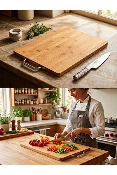 Generic Electus Premium Wooden Cutting Board Size (28*38*1.8CM)