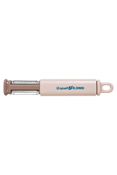 AL SANIDI Multi-Functional Peeler, Peeler and Knife Sharpener, Pink, Size 20*3cm
