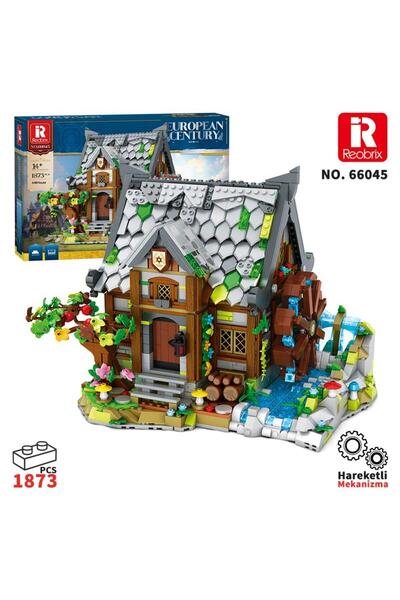REOBRIX 66045 Değirmen Evi Yaratıcı Yapı Blok Seti Building Blocks (Europen C...