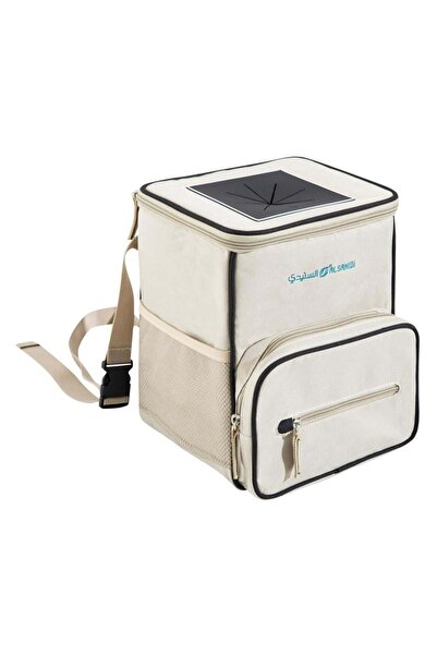 AL SANIDI Foldable Car Backseat Organizer, Beige, Size21*17*26Cm