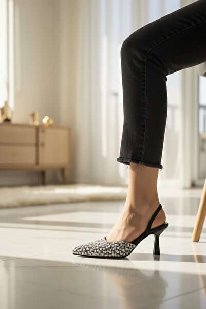 enoch Women's Floral Patterned, Sparkling Embroidered, Stylish Shoes with Thi...