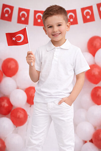 DUBAİ ÇOCUK Boy's Polo Collar Set – April 23 & October 29 Performance Outfit ...