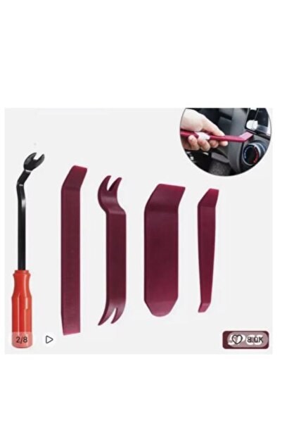 SimpluAcasa Set of 5 Car Interior Removal Tools, Plastic + Metal, Scratch-Free