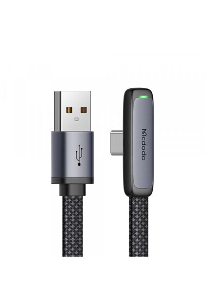 Mcdodo USB-A - USB-C CA-3340 Angled Data and Charging Cable, 100W, 1.2m, Black