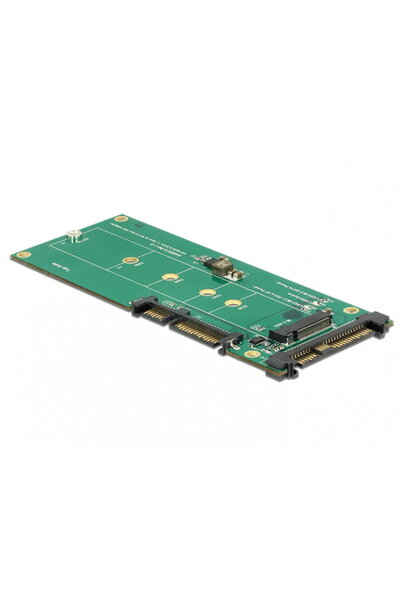 DELOCK Convertor U.2 SFF-8639 NVMe / SATA 22 pini la 1 x M.2 Key M, 62864