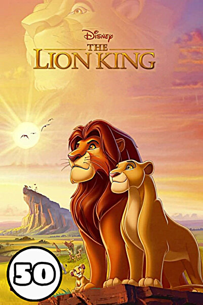 King Lion Coloring book - 50 illustrations - The Lion King, A4