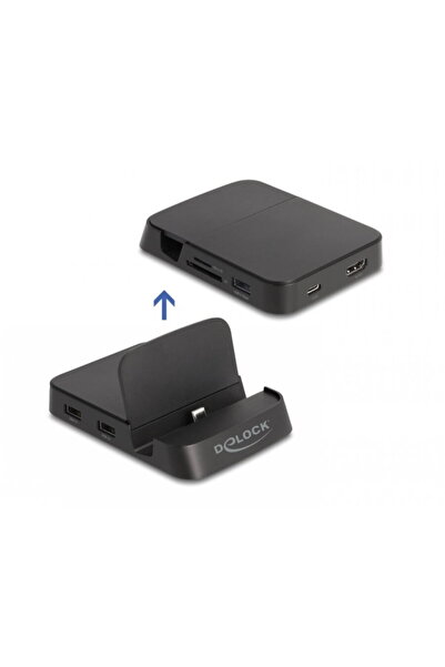 DELOCK Docking station USB type C la HDMI / USB / Hub / SD / Micro SD, 88018