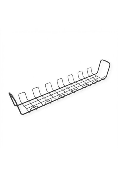 Roline Set of 2 under desk cable organizer Black, 17.03.1305