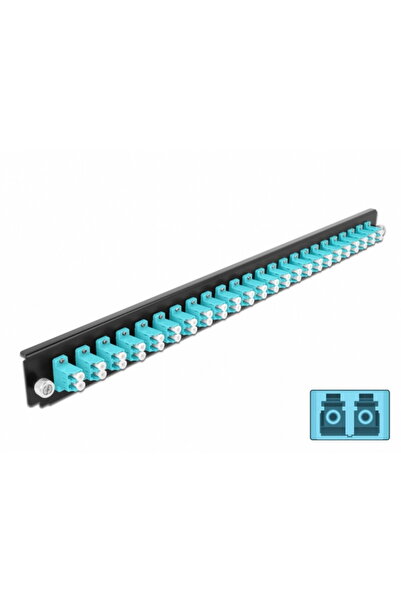 DELOCK Front panel connection 43360, 19" for 24-port LC Duplex OM3 enclosure,...