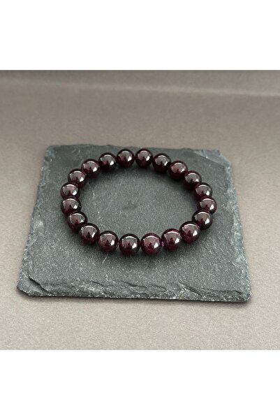 turkuaz&naturelTaşçıMurat1990 8 mm AAA Kalite Lal (Garnet) Doğal Taş Bileklik...