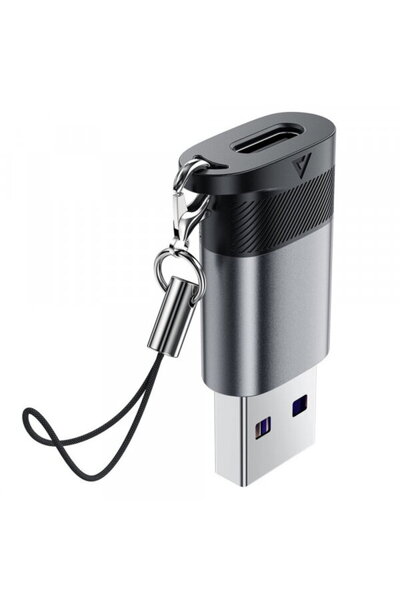 Acefast USB-C - USB-A J8 Data and Charging Adapter, Gray