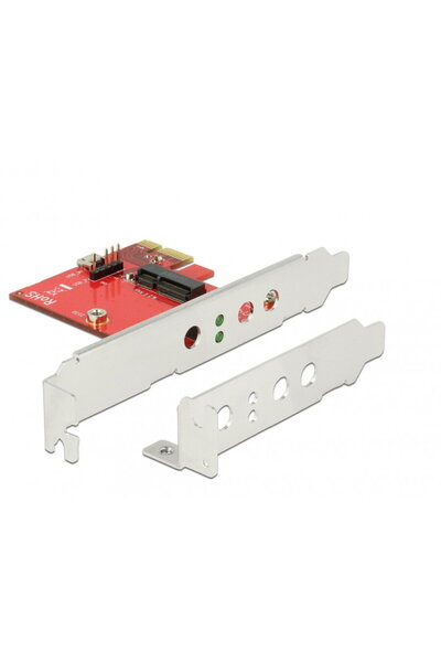 DELOCK PCI Express la 1 x M.2 Key E - Factor de formă cu profil redus, 89889