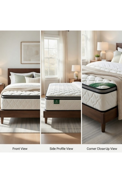 The Mattress Factory فانتاسي 30 سم مرتبة فاخرة من الميموري فوم ونوابض الجيب -...