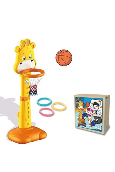 Alcoach طقم كرة سلة بتصميم زرافة قابل للتعديل للأطفال، العاب اطفال مميزة، مصن...