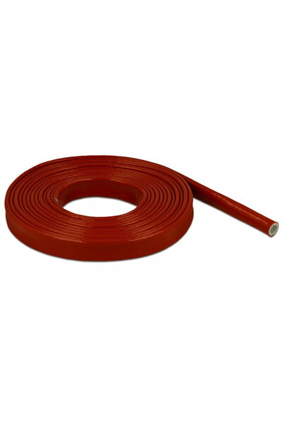 DELOCK Manson anti-incendiu acoperit cu silicon 5m x 10mm Rosu, 18898