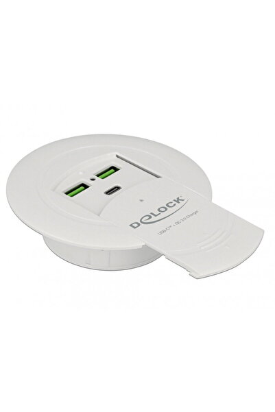 DELOCK Încărcător USB-C PD 85 W + Qualcomm Quick Charge 3.0 montare pe masă, ...