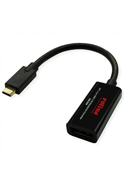 Roline Adaptor bidirecțional USB tip C la Displayport 4K60Hz T-M, 11.04.5957