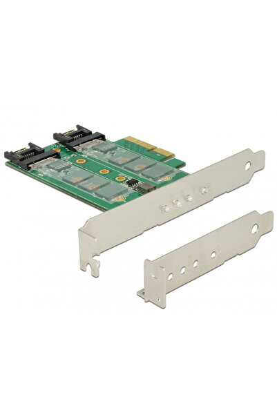 DELOCK PCI Express la 3 sloturi M.2 cu factor de formă low-profile, 89518