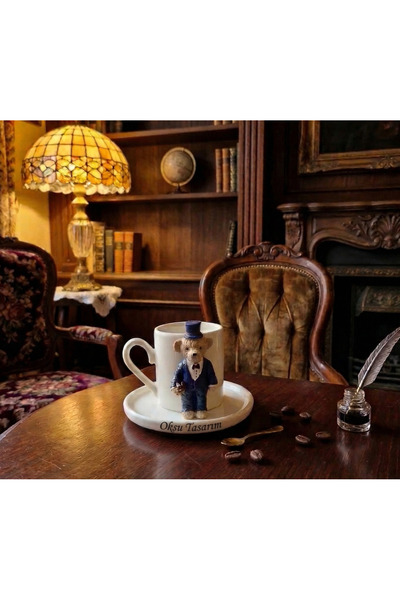 oksukokulutaş Men's Teddy Turkish Coffee Cup