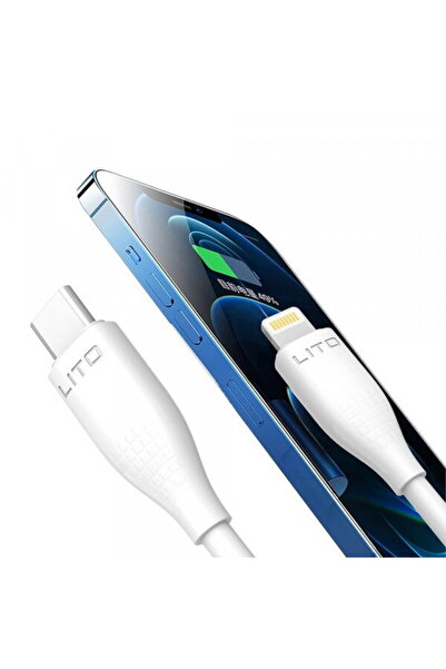 Lito Cablu Date si Incarcare USB-C - Lightning LD03, 27W, 1m, Alb