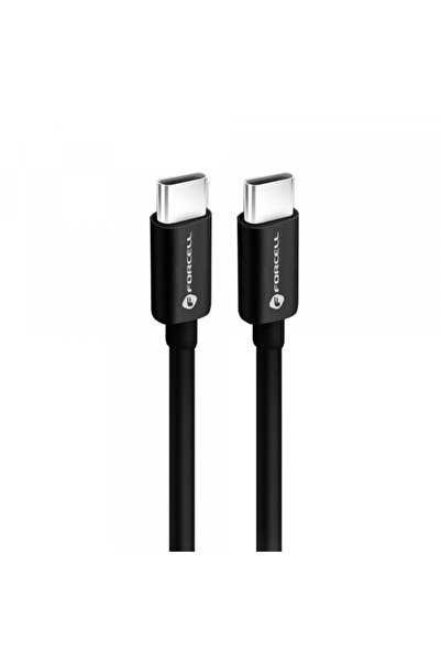 Forcell USB-C - USB-C F-Energy C338 Data and Charging Cable, 60W, 0.25m, Black