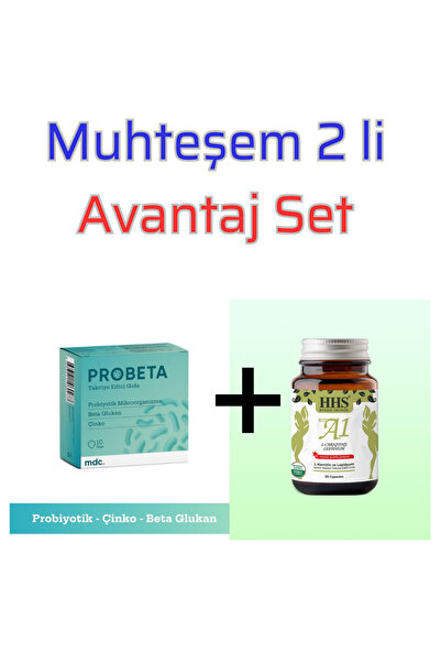 HHS Bitkisel Ürünler NEWA1 30 Kapsül (Şişe) + MDC PROBETA Probiyotik 10 Saşe