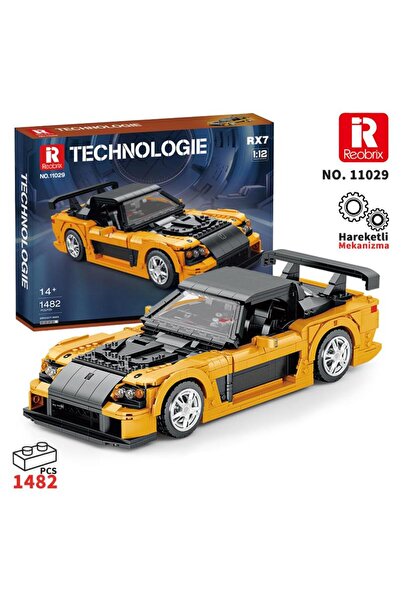 REOBRIX Technic 11029 Mazda RX-7 Araba Yaratıcı Yapı Blok Seti Building Block...