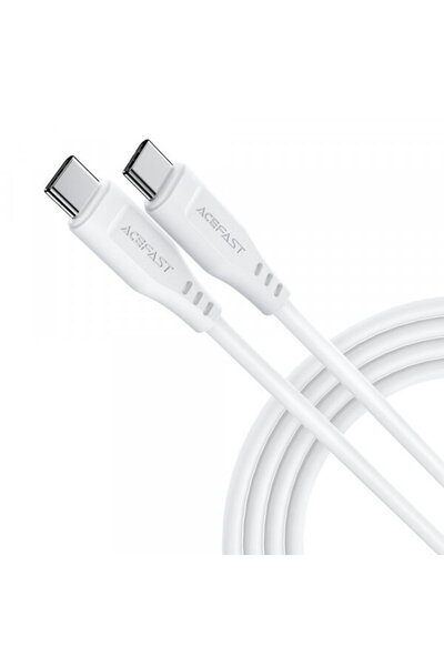 Acefast Acefast usb-c - usb-c data and charging cable, 60w, 1.2m, white