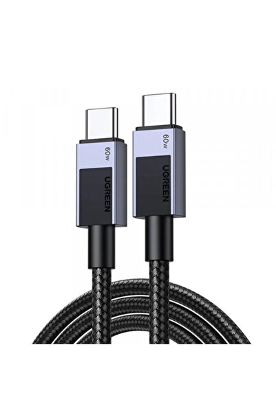 Ugreen Cablu de date și încărcare USB-C - USB-C L524, 60W, 1m, Gri