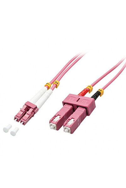 LİNDY Cablu fibră optică LC-SC OM4 Duplex Multimod 20m, L46366