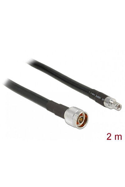 DELOCK Cablu antena N plug la RP-SMA plug CFD400 LLC400 2m low loss, 13020