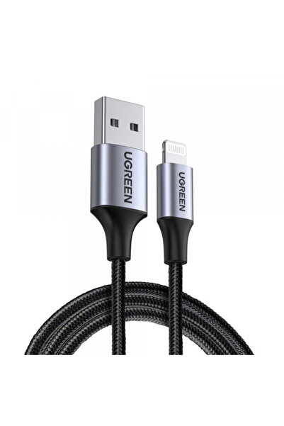 Ugreen USB-A - Lightning Data and Charging Cable US199, 18W, 1m, Gray