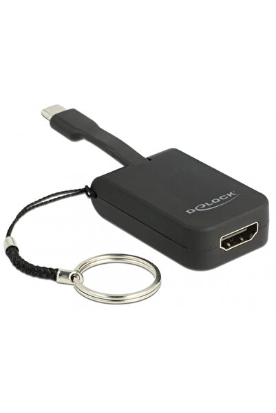 DELOCK Adaptor USB-C la HDMI (DP Alt Mode) 4K 30 Hz T-M pentru breloc, 63942