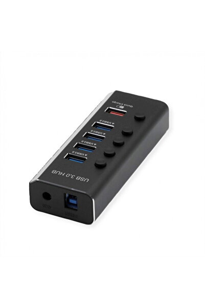 Roline HUB USB 3.2 Gen1 la 5 x USB-A cu switch On/OFF, 14.02.5058