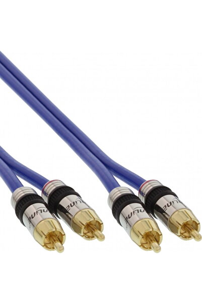 In-Line Cablu audio Premium 2 x RCA la 2 x RCA T-T 25m, InLine IL89725P
