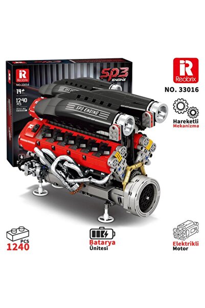 REOBRIX Technic 33016 Ferrari Daytone SP3 Motor Bataryalı&Motorlu Yaratıcı Ya...