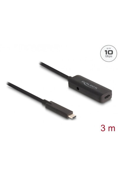 DELOCK Cablu prelungitor activ USB type C 10 Gbps T-M 3m, 80027