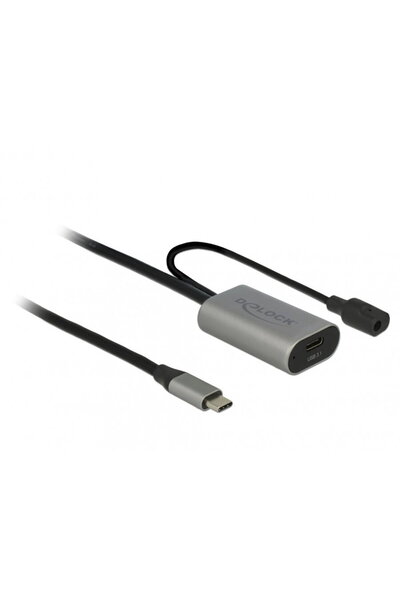 DELOCK Cablu prelungitor USB 3.1-C Gen 1 activ 5m T-M Negru, 85392