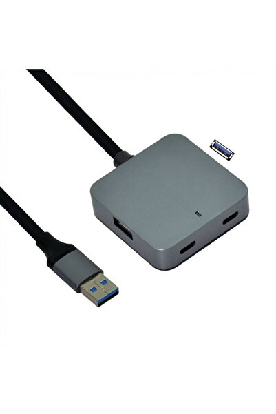 VALUE HUB USB 3.2 Gen1-A cu 2 x USB-A + 2 x USB tip C + cablu 5m, 12.99.1124