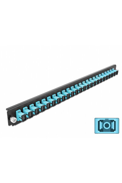 DELOCK Front panel connection 43354, 19" for 24-port SC Simplex OM3 enclosure...