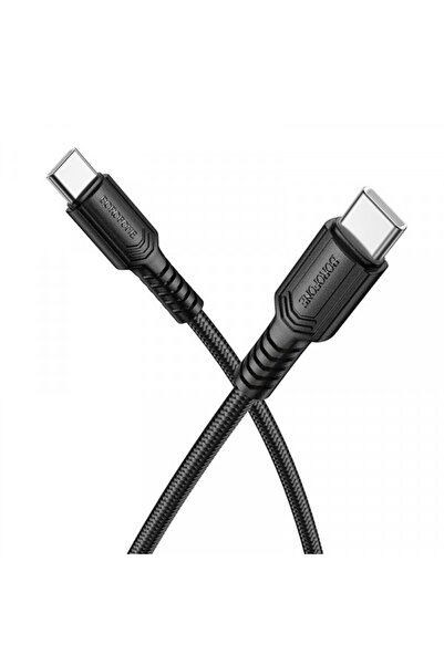 Borofone Cablu Date si Incarcare USB-C - USB-C, BX116 Certain, 60W, 1m, Negru