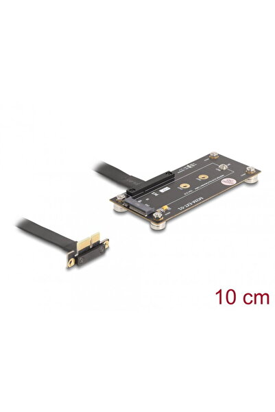 DELOCK PCIe 3.0 x1 adapter 90 degrees angle to M.2 Key M + 10cm cable, 81503