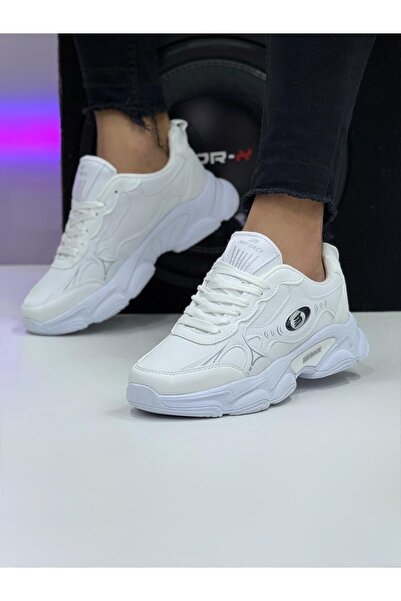 mayback Men's White Lace-Up Waterproof Comfortable Insole Lightweight Sole Ca...